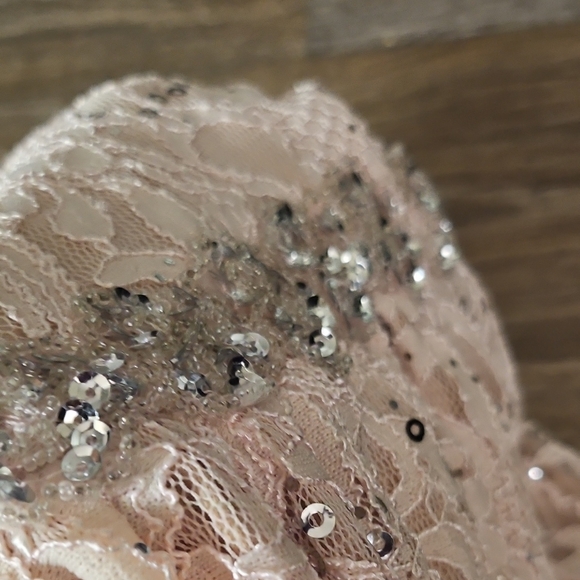 Elegant Lace Dress with Sequin Details - Picture 7 of 9